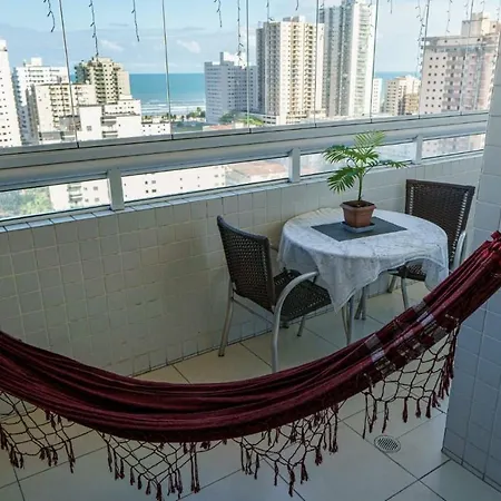 Vista Praia Mar - Aviacao - 300 Metros Da Praia - Wi Fi - Varanda Gourmet Com Churrasqueira - Estacionamento Gratuito Praia Grande (Santos) Exterior photo